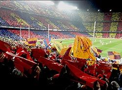 Billetter til Barcelona kamp på Nou Camp ved træningslejr i fodbold i Spanien