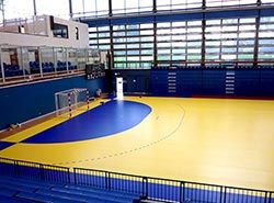 Glimrende træningsforhold i Spanien, på træningslejr håndbold i Barcelona